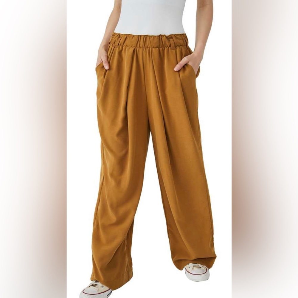 Free People nothin to say pleat trousers